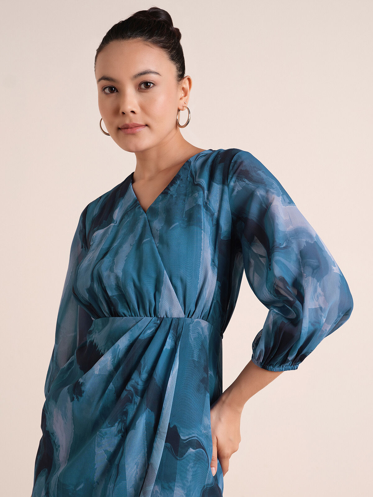 Splash of Blue Dress, Blue, image 5